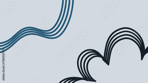 Background with color lines. Different shades and thickness. Abstract pattern. Vector illustration in a flat style