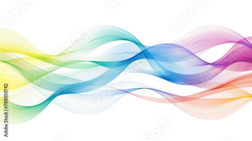 Abstract wave background, rainbow wave lines. Spectrum wave colors. Wavy line color © @_ greta