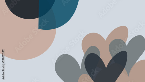 Background with color lines. Different shades and thickness. Abstract pattern. Vector illustration in a flat style