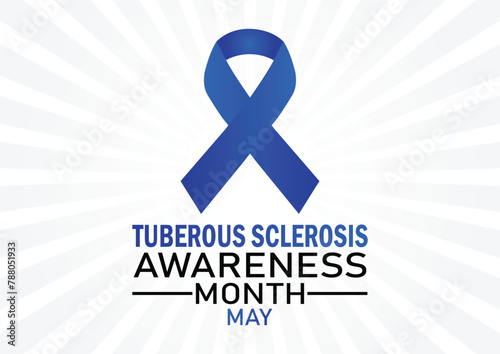 Tuberous Sclerosis awareness Month. May. Health concept. Template for background, banner, card, poster with text inscription.