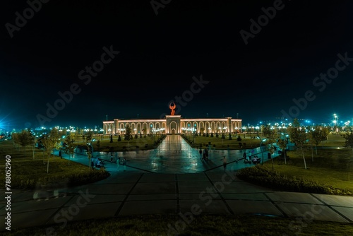 Tashkent, Uzbekistan - September 1, 2023: Celebration of Independence Day on the square of the city park 