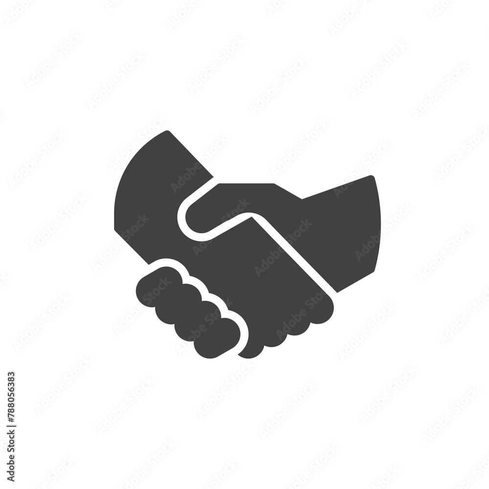 Shaking hands vector icon