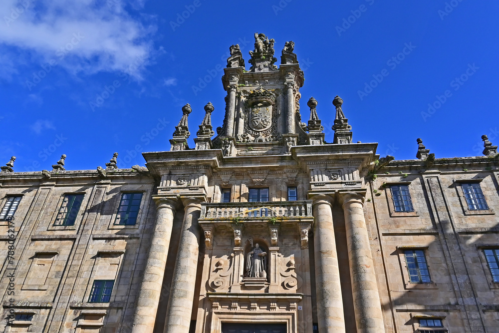 Fototapeta premium Santiago de Compostela, Galizia, il Mosteiro de San Martiño Pinario - Spagna