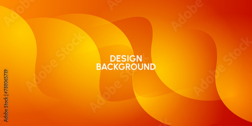 Abstract colorful orange curve background	