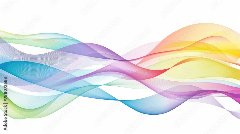 Abstract wave background, rainbow wave lines. Spectrum wave colors. Wavy line color Abstract wave background, rainbow wave lines. Spectrum wave colors. Wavy line color