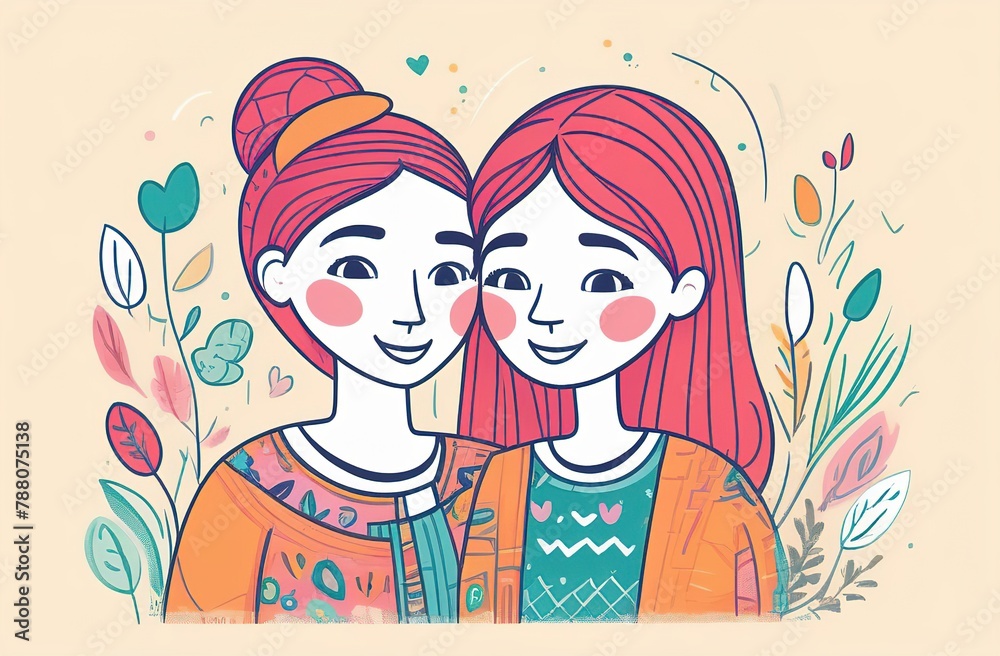 Mothers Day. Holiday. A postcard for parents. Congratulations for Mom. A big celebration.