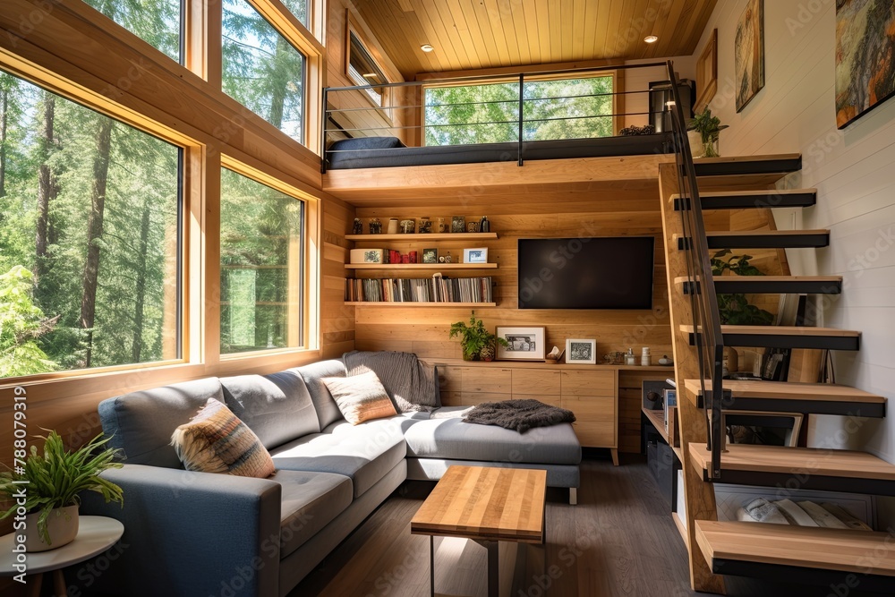 Living Room Tiny House: Modern Space-Saving Design Ideas