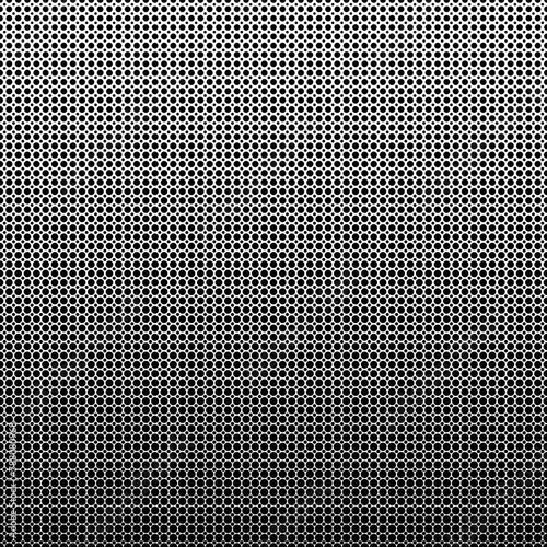 Abstract repeating circle pattern background - monochrome vector design with dots