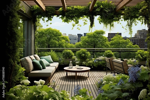 Green Oasis: Inspiring Modern Rooftop Garden Design with Lush Foliage