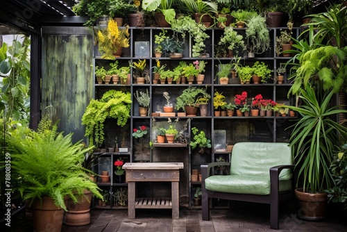 Repurposed Materials  Lush Vertical Garden Patio Designs for an Eco-Friendly Oasis