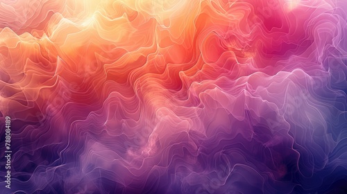 An abstract tapestry of watercolor hues, where pinks merge with purples and are highlighted by touches of yellow. This background evokes the beauty and grace. Generative AI.