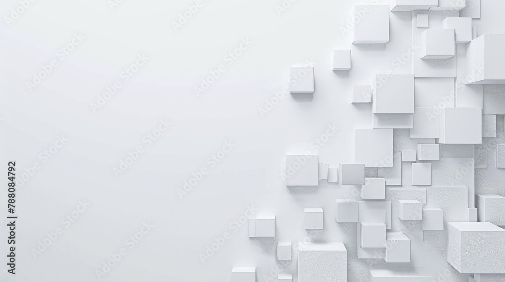 White cube box. pattern texture banner wallpaper background. copy space, White cube box. pattern texture banner wallpaper background. copy space,
