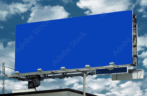 Outdoor Blank Billboard for Advertising under the Sky