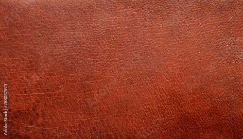 background of red vintage leather grunge. Generative AI.