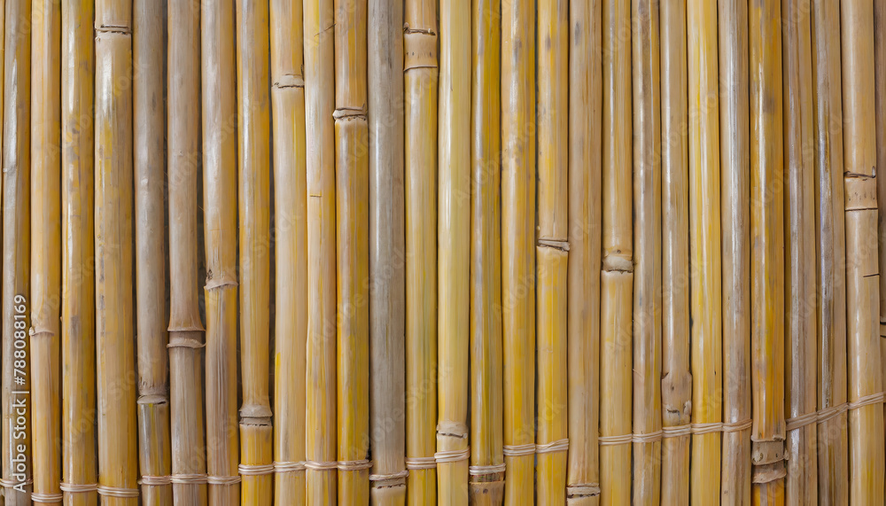 Fototapeta premium bamboo texture background. Generative AI.