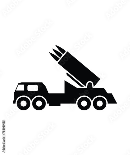 missile launcher icon, vector best flat icon.