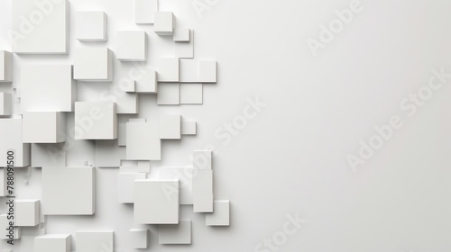 White cube box. pattern texture banner wallpaper background. copy space, © @_ greta