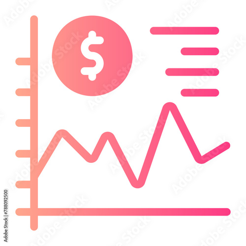 aggregate demand gradient icon