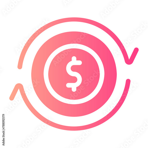 exchange rate gradient icon