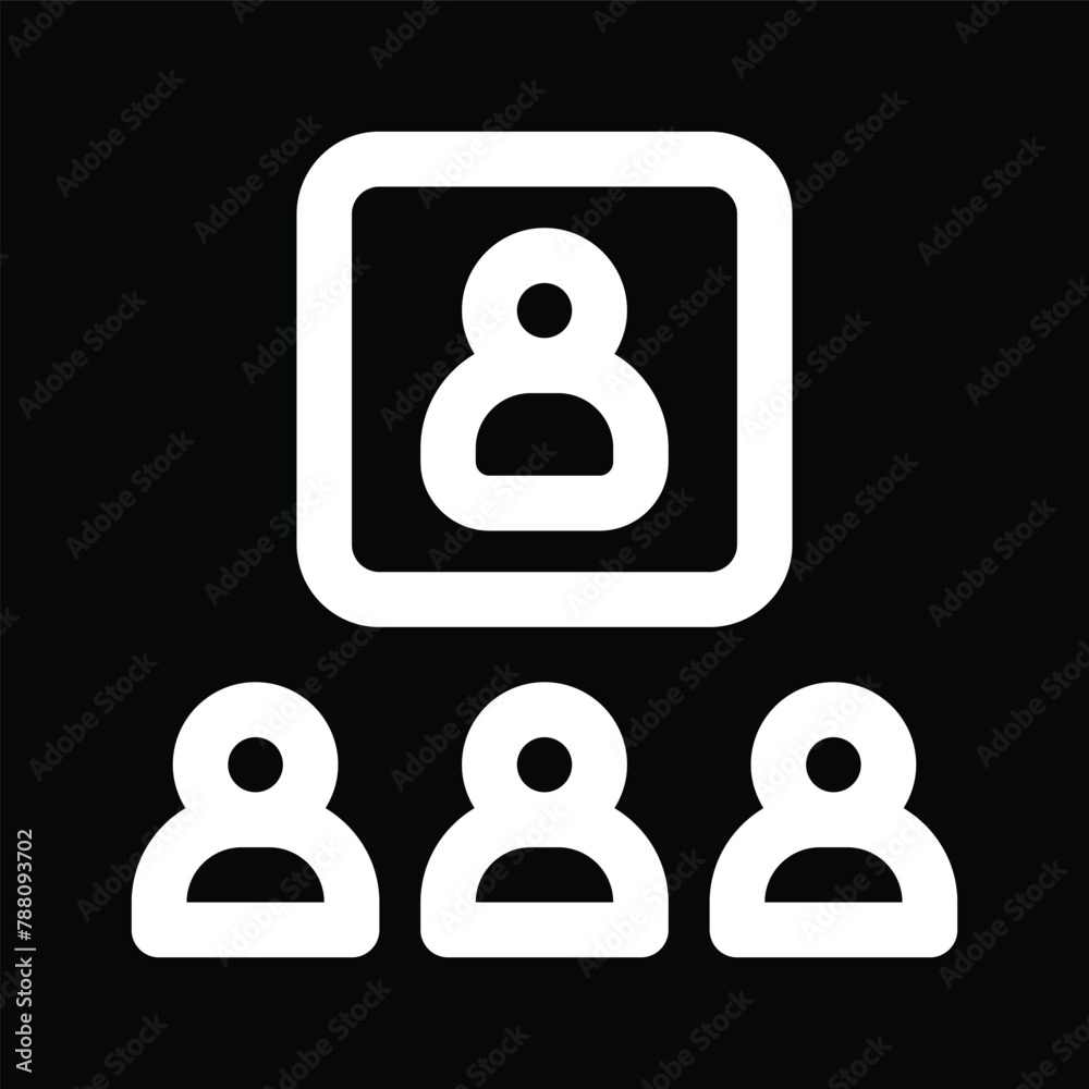 collaboration icon vector outline design collaboration icon vector outline design