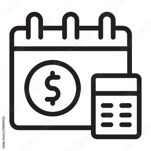 budgeting line icon
