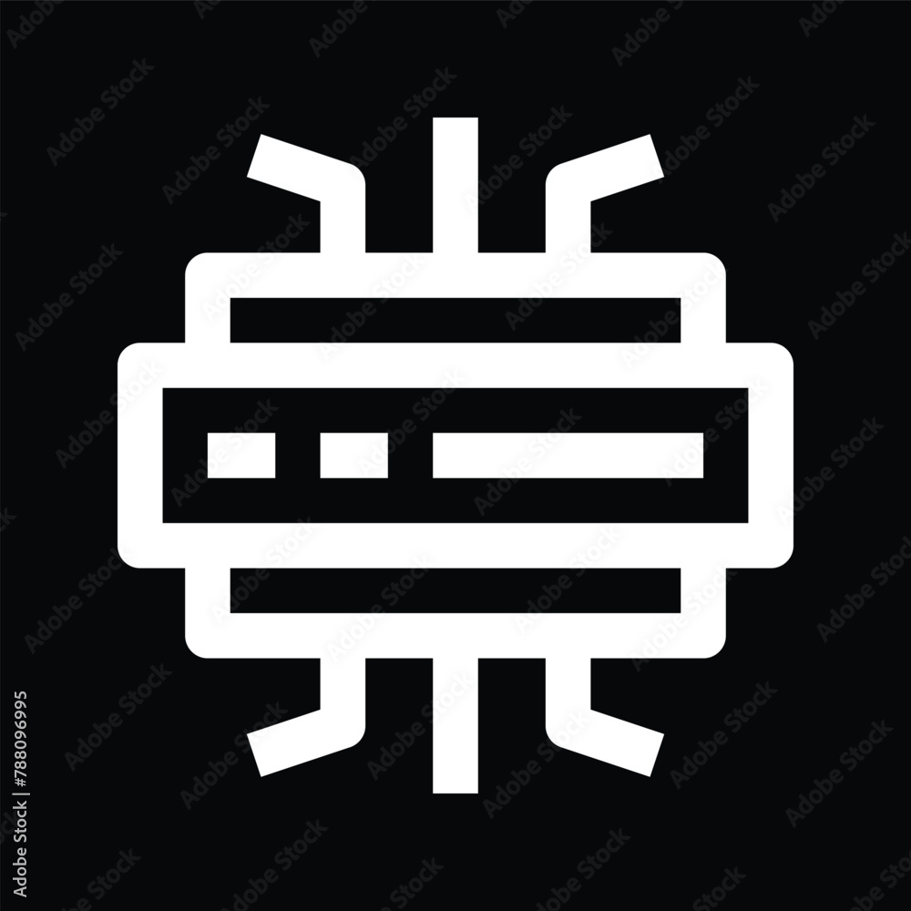 database architecture icon outline design database architecture icon outline design