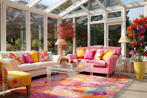 Modern Conservatory Furniture: Bright Colors and Airy Design Showcase