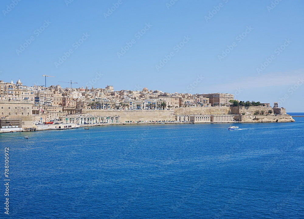 Fototapeta premium Scenic Valletta European capital city of Malta on May