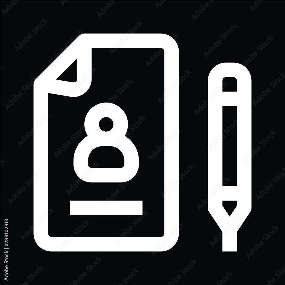 profile note icon vector design profile note icon vector design