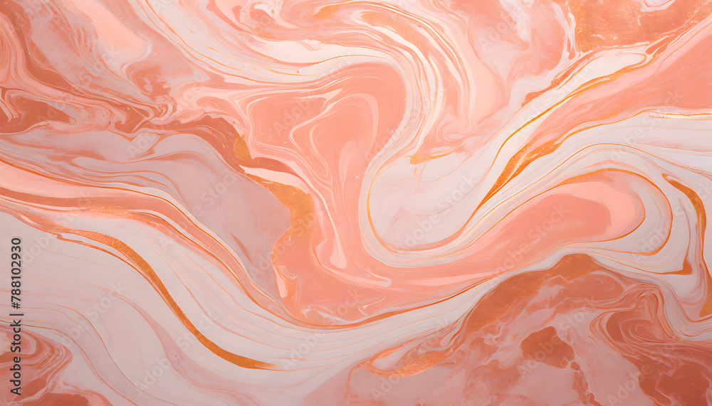 Marbled pink and peach background. Generative AI. Marbled pink and peach background. Generative AI.