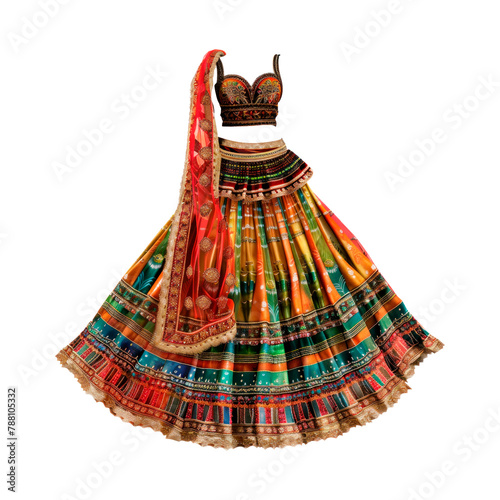 Dress of the dance. Isolated on transparent background.
