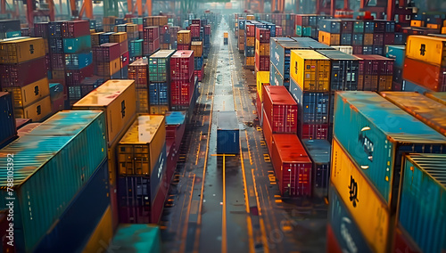 Global Trade in Focus: Open Container Yard Capturing the Essence of Import and Export