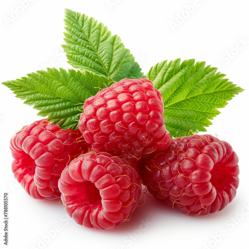 Himbeeren freigestellt - raspberries freestanding