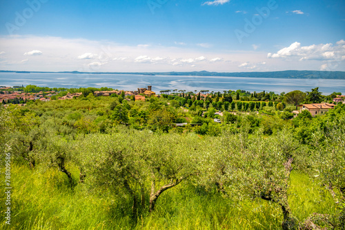 View of Lake Bolsena, province of Viterbo, Lazio, central Italy