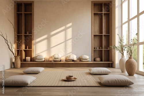 Tranquil Oasis  Peaceful Home Yoga Room Decor Inspiring Serenity