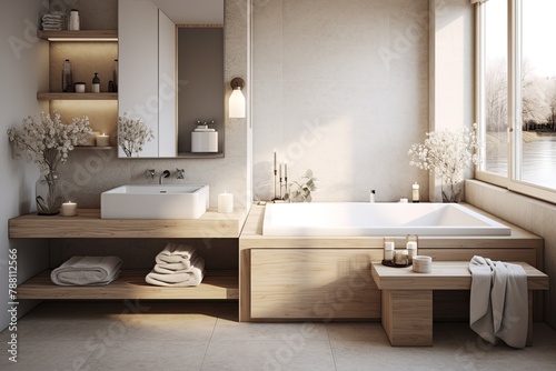 Muted Elegance  Tranquil Scandinavian Bathroom Designs