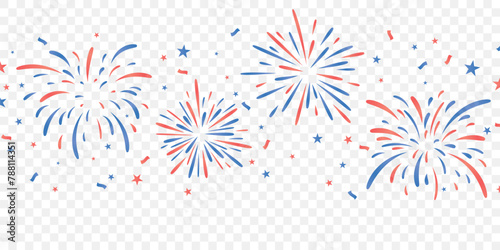 4th of July USA Independence Day background, celebration. Vector illustration