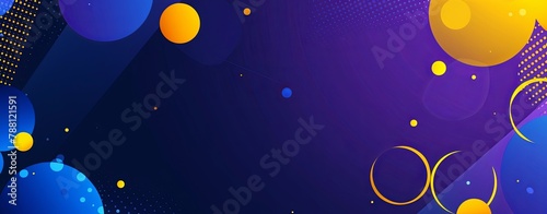 abstract background with blue and yellow shapes  blue background with geometric design