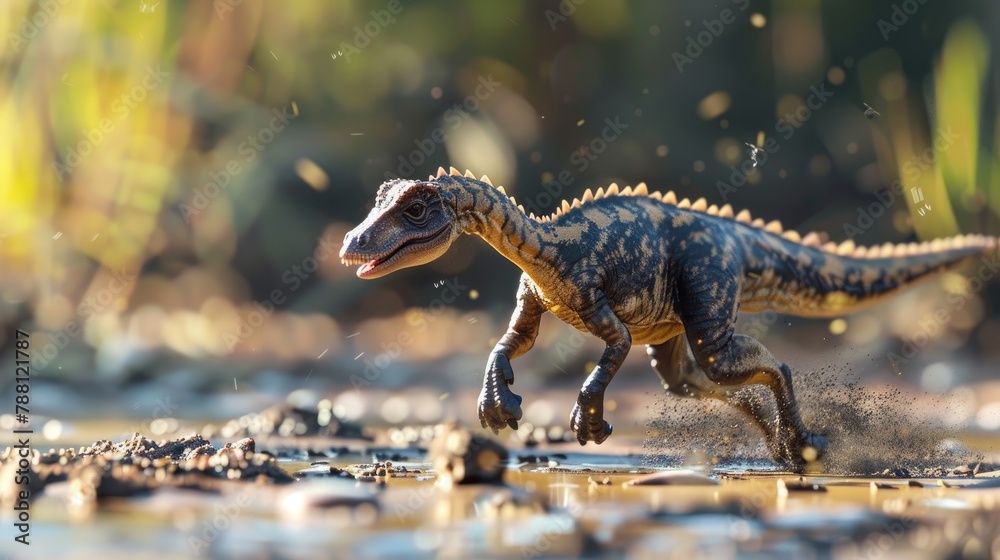 © Only AI Studio - A sauropod puppy accidentally tripping over its own feet © Only AI Studio - A sauropod puppy accidentally tripping over its own feet