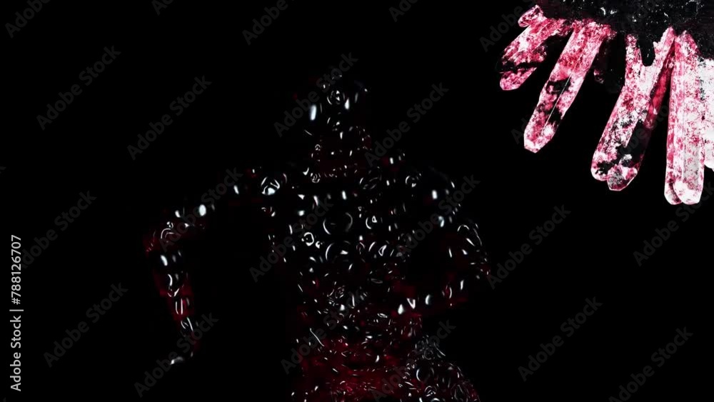 character in abstract substance dancing character in abstract substance dancing