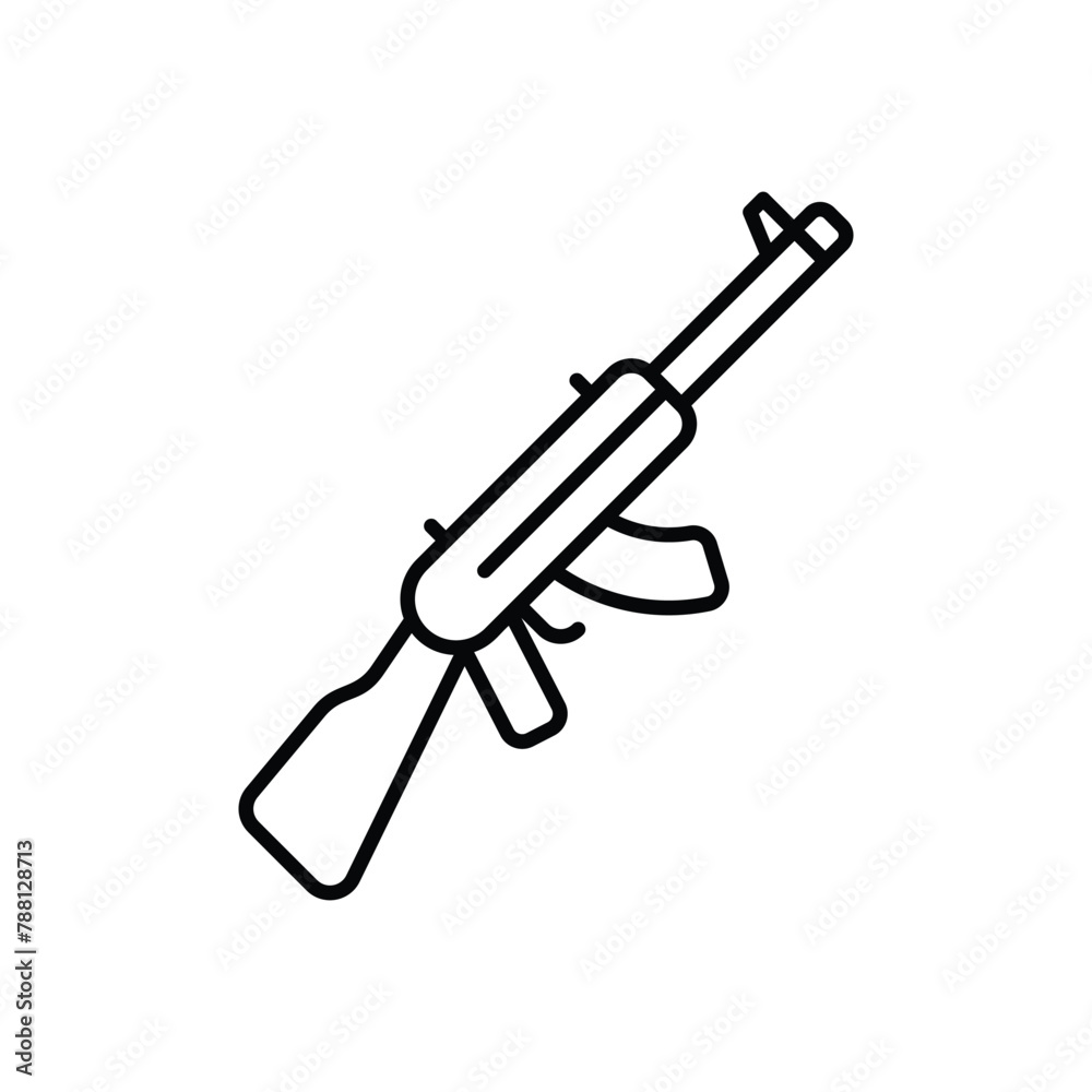 Rifle Gun vector icon