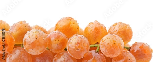 Close up of juicy bunch of muscat grapes