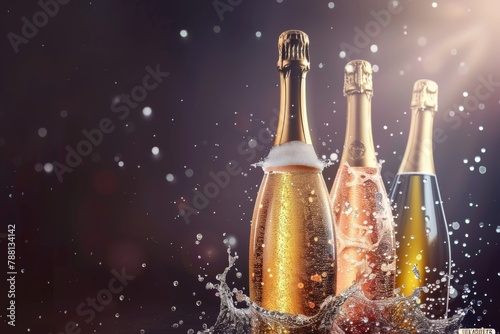 "The Splendor of Festive Bubbles: Capturing Joyous Toasts and Effervescent Drinks at Upscale Events, Perfect for Celebratory and Corporate Gatherings."