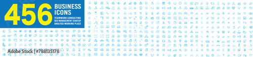 business line icons set illustration vector