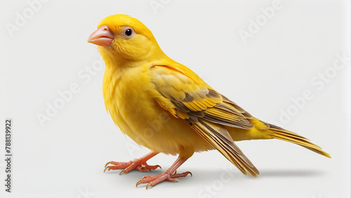 canary bird on transparent background