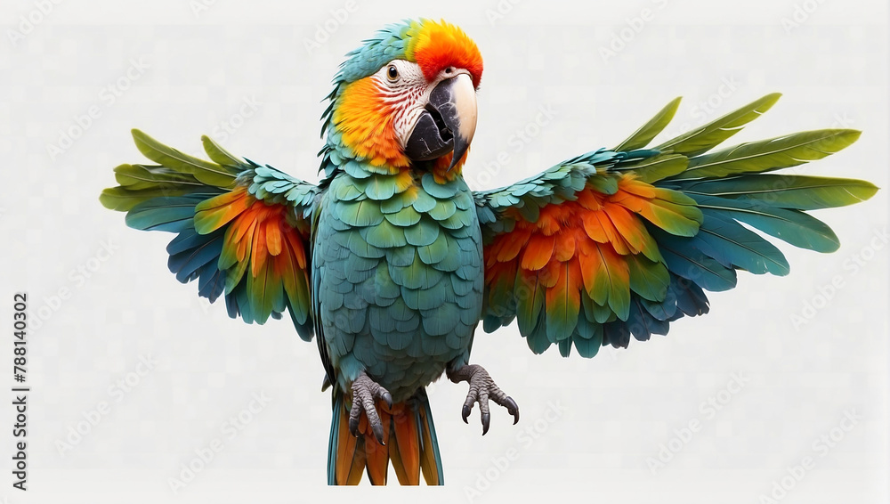 parrot bird on transparent background