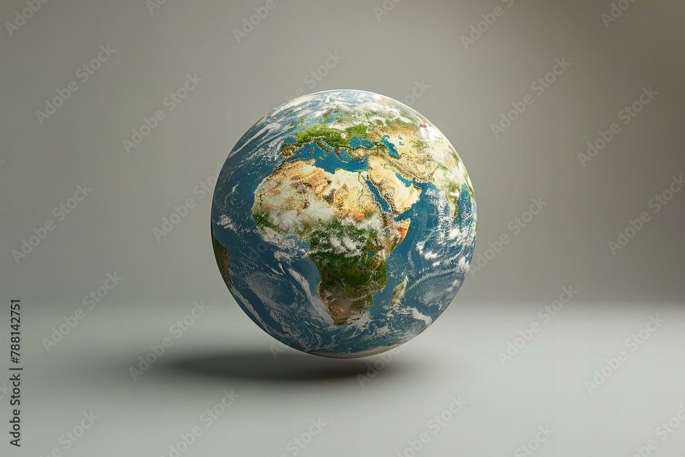 Earth day globe on neutral background Earth day globe on neutral background