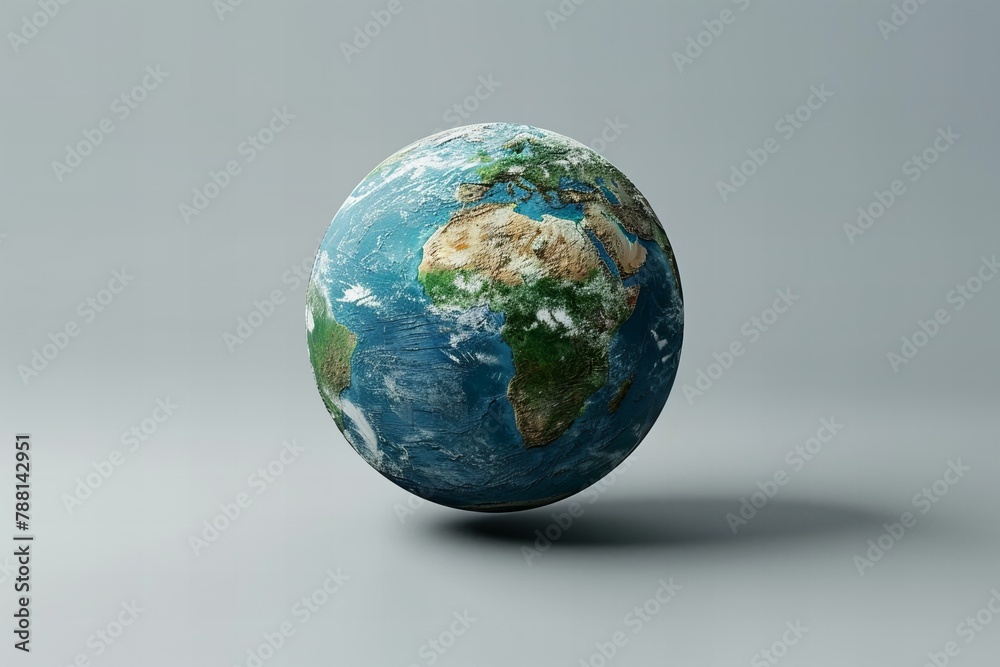 Earth day globe on neutral background Earth day globe on neutral background