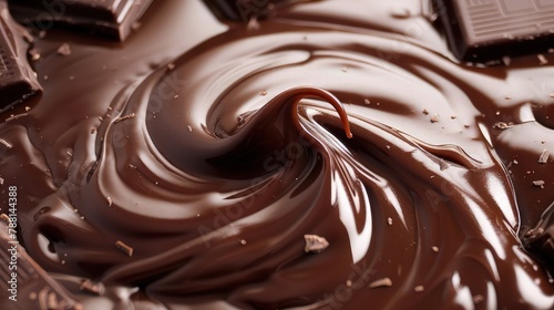 Molten Chocolate with a swirl.