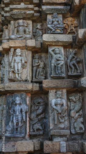 The Erotic Carvings on the Chandraditya Temple, 11th Century Lord Shiva Temple, Barsur, Chhattisgarh, India.